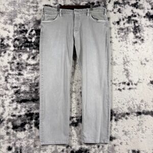 34 Heritage Courage Mid Rise Straight Leg‎ Mens 38x27 Jeans Light Grey